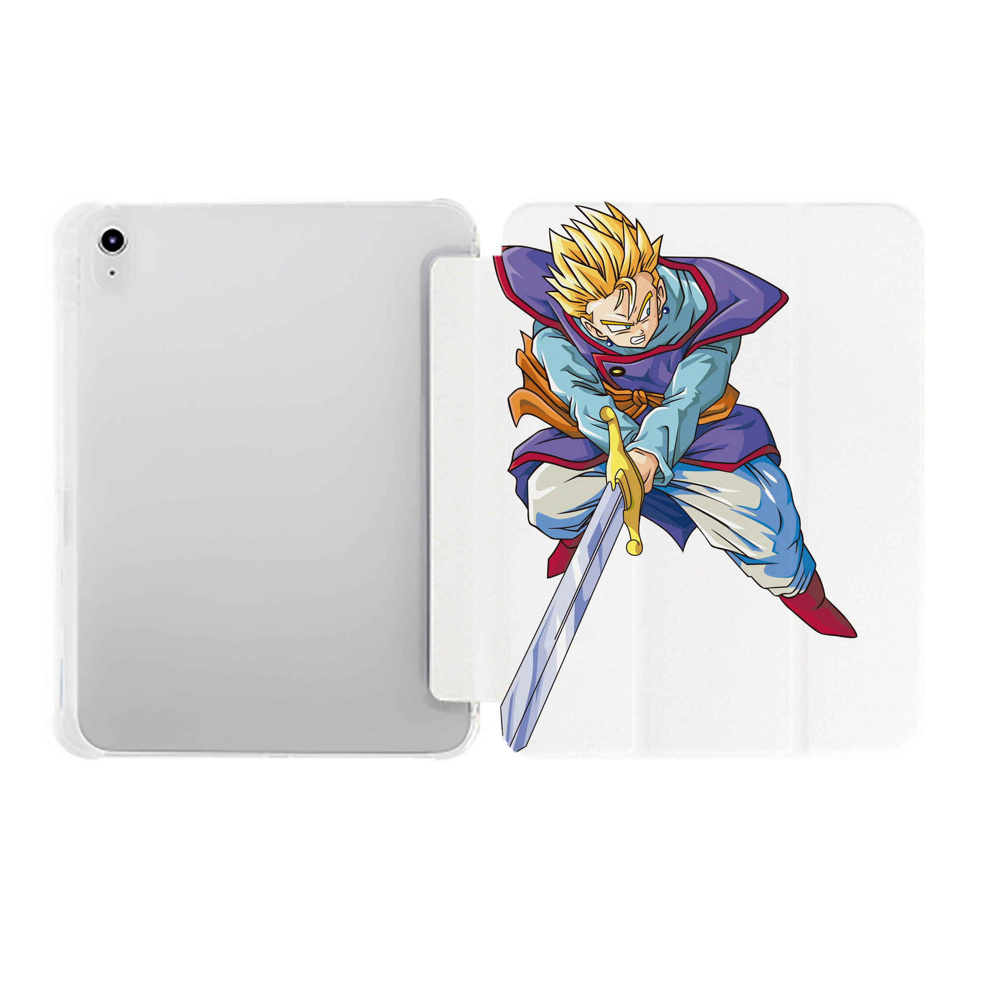 （画像用） ドラゴンボール DRAGON BALL IPad ケース ペン収納付き 三つ折りスタンド PUレザー×シリコン 対応機種9.5/10.5/10.9インチ